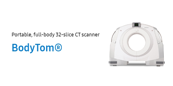 Portable, full-body 32-slice CT scanner, BodyTom