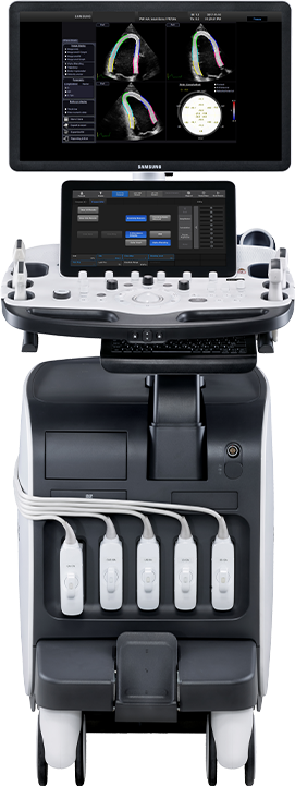 RS80 EVO ultrasound device with ultrasound probe